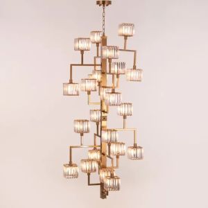 Watch The Throne (large, Vertical, Gold) Crystal Chandelier