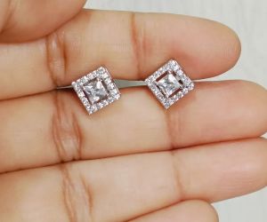 925 Silver Alluring Square Studs