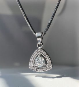 Triangle Sparkle 925 Silver Pendant