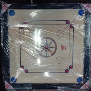 Printed Hemlock Wood Carrom Board, Color : Creamy, Pink 120mmx120mm, 140x140mm, 160x160mm, 180x180mm