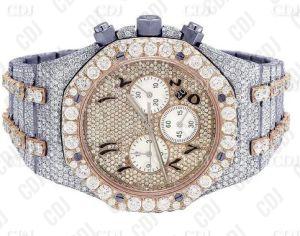 PR24 Arabic Dial Vvs Moissanite Diamond Watch