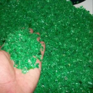 Green Unwashed Pet Bottle Flakes For Using Recyle