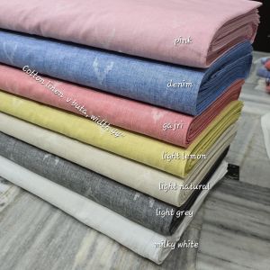 Cotton Linen Fabric 60 Lea, Width : 46