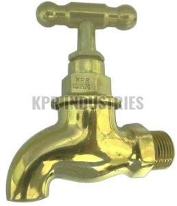 15mm Polished Brass Bib Tap, Packaging Type : Paper Box For Bathroom Fitting