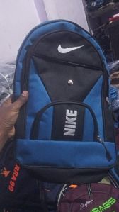 Nike Synthetic Boys School Bag, Color : Black, Blue Medium