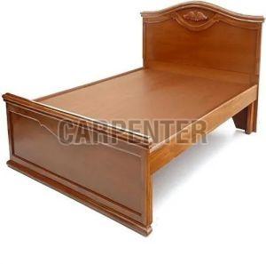 Wooden Single Bed, Color : Brown For Home, Hotel