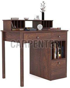 Plain Polished Wooden Study Table, Color : Brown