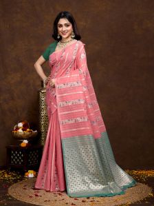 Sajni Gajri Cotton Silk Saree