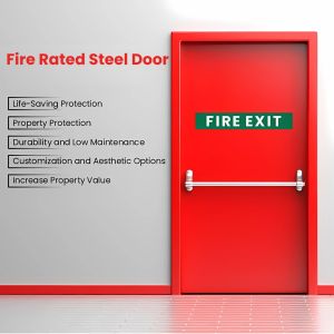 Mild Steel Fire Retardant Door