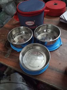 Stainless Steel Round Lunch Box For Food Packing