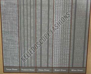 Printed Linen Sheer Curtain Fabric, Packaging Type : Roll