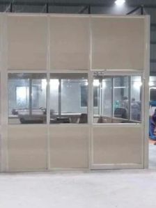 Aluminium Office Partition, Shape : Rectangular