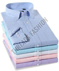 Plain Mens Cotton Formal Shirt, Sleeve Type : Full Sleeves