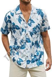 Printed Mens Floral Hawaiian Shirt, Sleeve Style : Half Sleeve