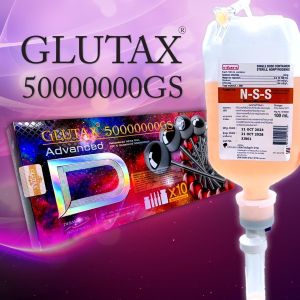 Glutax 50000000GS Advanced Glutathione Injection, Form : Liquid For Skin Whitening