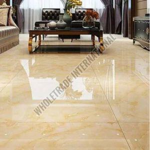 Polished Glazed Vitrified Tiles, Color : Brown For Flooring