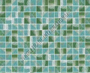 Polished Glass Mosaic Wall Tiles, Color : Green 20x20 Mm