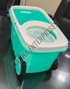 Safeguard Clean Plain Plastic Wheel Mop Bucket, Color : Multicolor For Cleaning