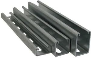 Black Mild Steel Strut Channel