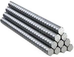 Polished Mild Steel TMT Rods, Color : Grey For Construction