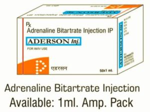 Adrenaline Bitartrate Injection IP 1ml AMP