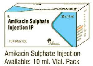 Amikacin Sulphate Injection IP 10ml Vial