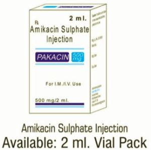 Amikacin Sulphate Injection IP 2ml Vial