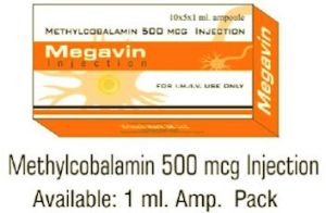 Methylcobalamin 500mcg Injection 1ml AMP IP