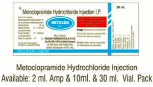 Metoclopramide Hydrochloride Injection IP