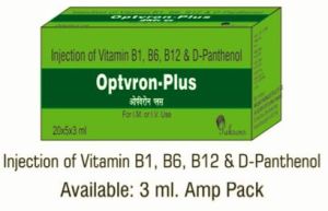 Vitamin B1, B6, B12 &AMP;AMP; D-panthenol Injection IP 3ml AMP