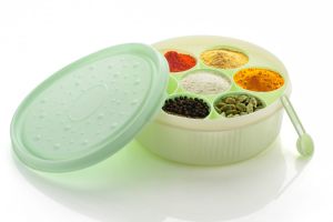 Mahadev Enterprises  Green Spice Storage Box