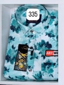 Kids Cotton Full Sleeves Printed Shirt, Packaging Type : Box