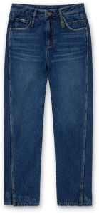 Silhouettegilded Cotton Blue Straight Denim Pants, Color : Black, Gray, Length : Regular