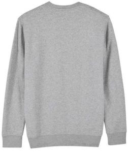 Mens Grey Plain Fleece Sweatshirt