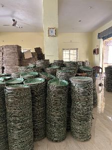 Plain Areca Leaf paper plates, Shape : Round