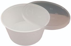 Plain 800ml Plastic Food Container, Color : Black, White & Transparent, Customised Colours