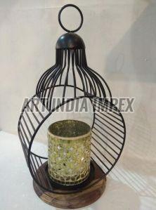 Black Iron Hanging Candle Holder, Mounting Type : Tabletop