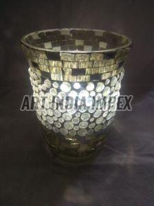 Mosaic Glass Hurricane Candle Holder, For Decorating, Lighting, Feature : Attractive Designs