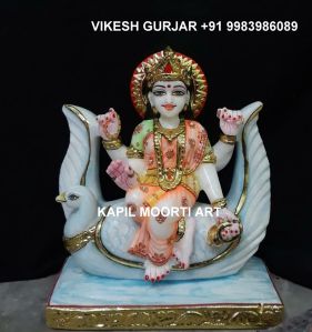 Marble Brahmani Mata Statue