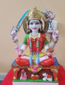 Marble Santoshi Mata Statue For Worship, Temple