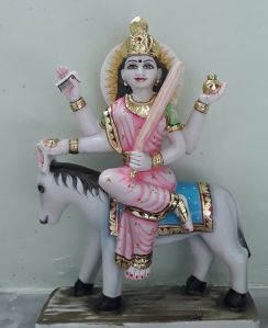 Marble Shitla Mata Statue