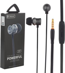 Celebrat Model No d7 Black Earphone