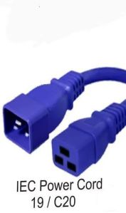 Varsha Cable PVC C19-C20 Iec Power Cord, Color : Blue, Rated Voltage : 12V & 24V For Electrical Appliance