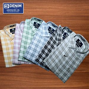 Men Cotton Check Shirts