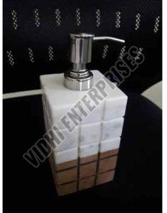 Marble Soap Dispensers, Color : White, Brown For Hotel, Home, Restraurant