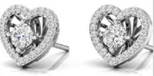 Heart Diamond Earrings