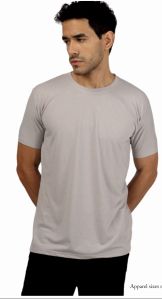 Plain Polyester Mens Poly Cotton Round Neck T-shirts Casual Wear