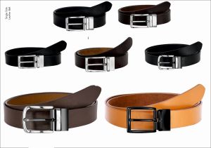 Mens Single Side Leather Belts Standard, Technics : Machine Made, Buckle Material : Metal