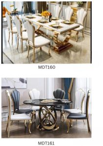 Polished Metal Dining Tables, Specialities : Attractive Designs, Easy To Place For Restaurant, Office