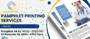 90 GSM Glossy Color Fresh Pamphlet Flyer Printing Services A4 Size, A5 Size